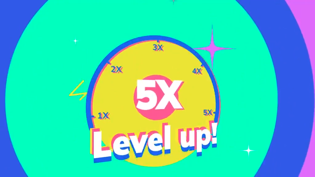Oobit 5X level up scene