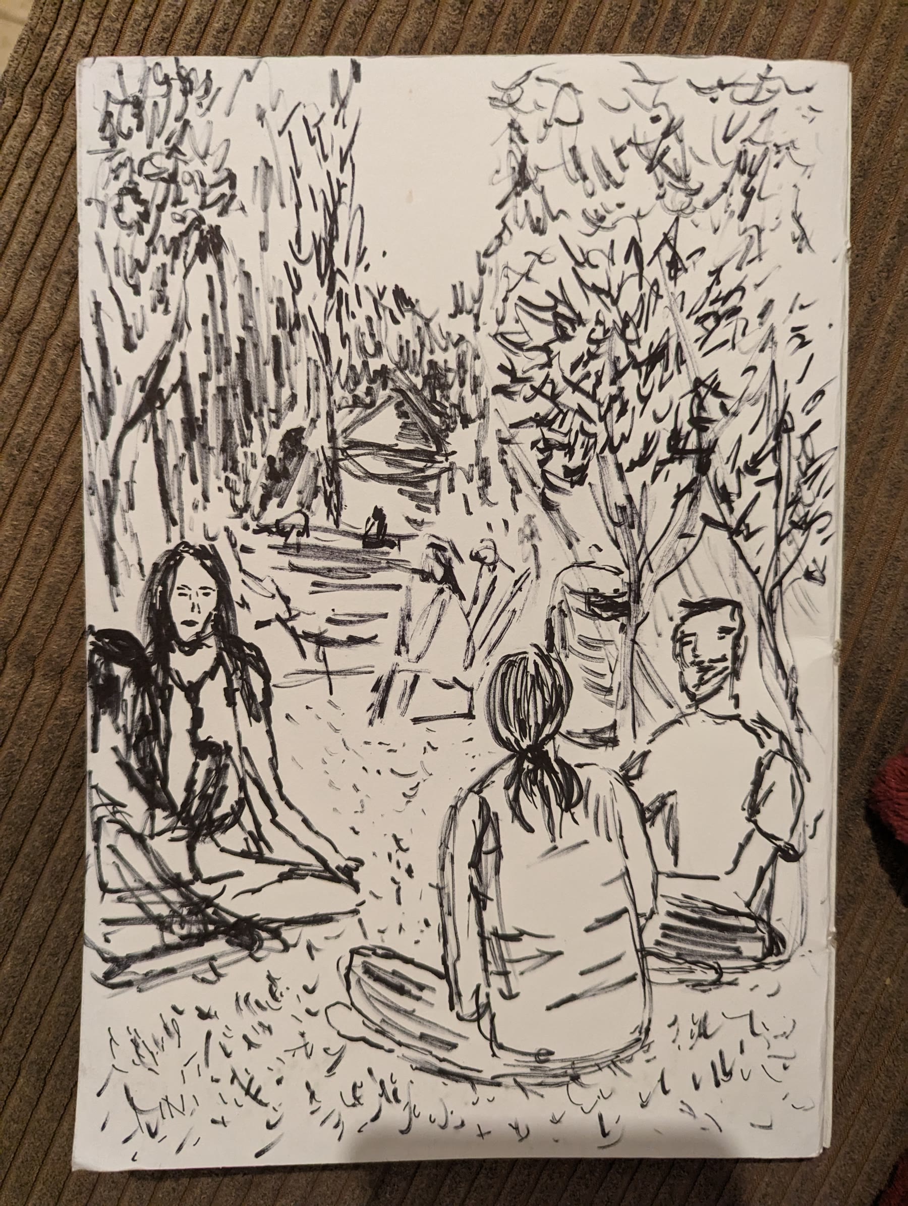 Tel Aviv sketchbook drawing