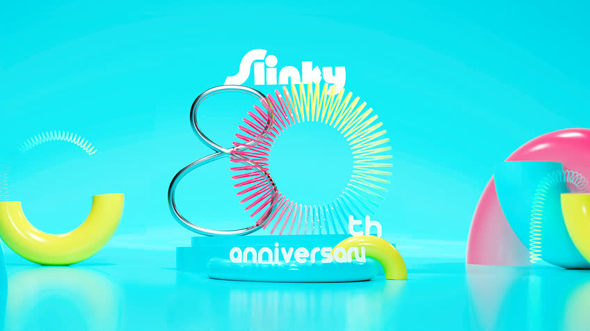 Slinky 80th anniversary scene